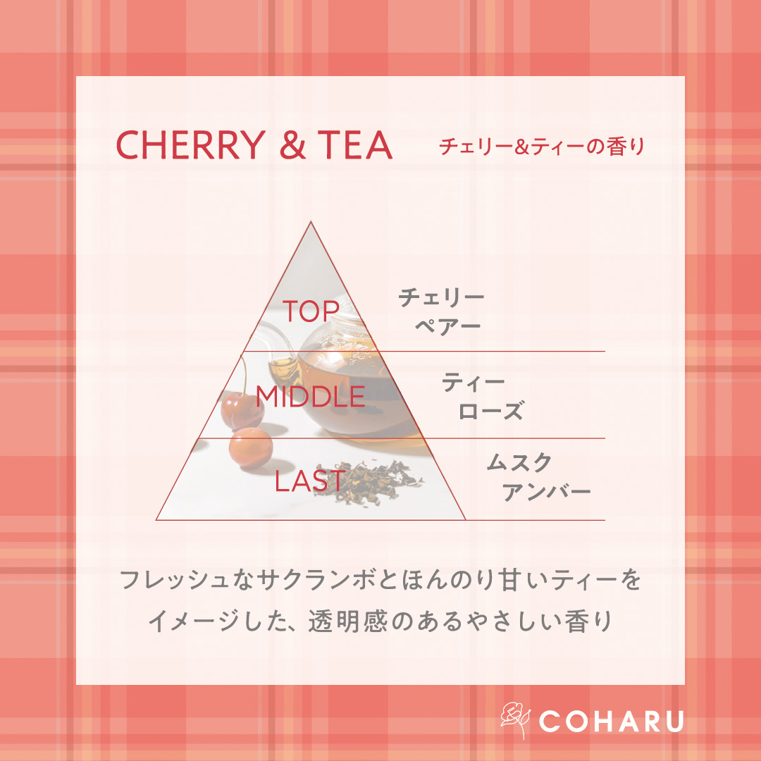 COHARU　スタイリングオイル＜タイト＆ウェット＞チェリー＆ティーの香り